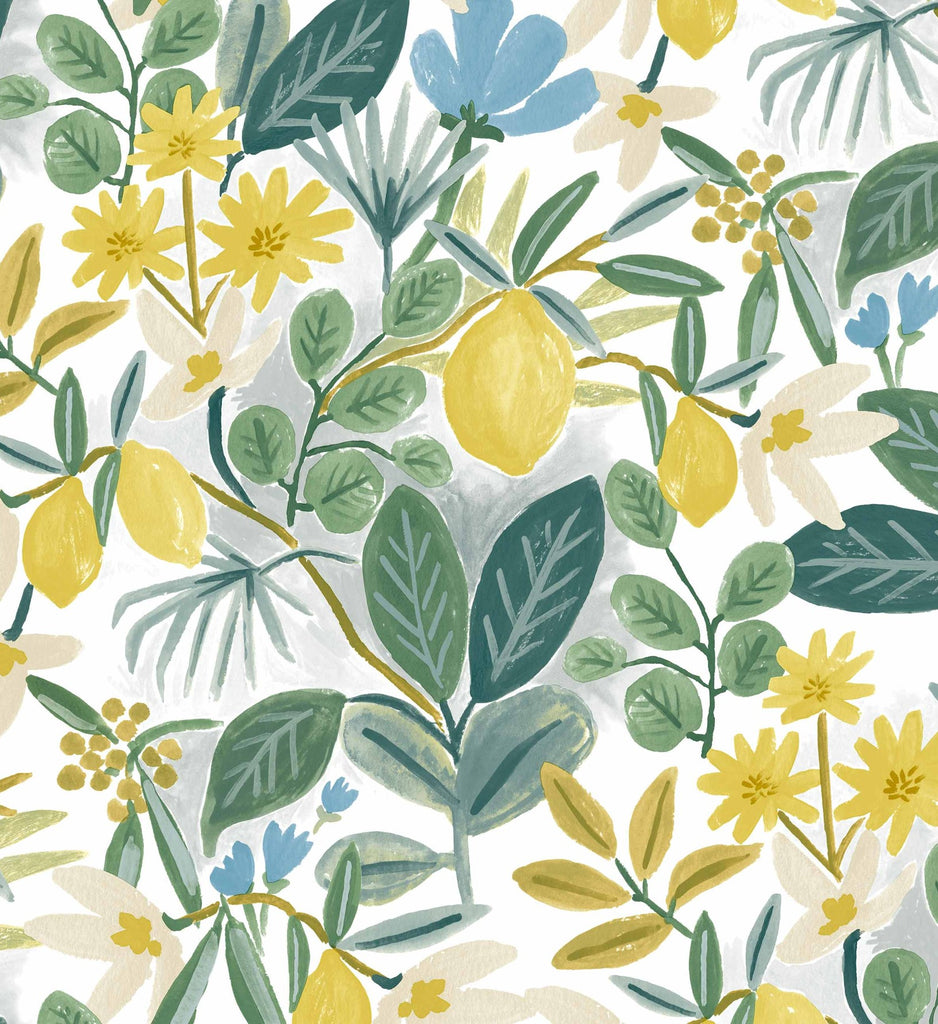 Amalfi Peel & Stick Wallpaper Blue & Green | Rifle Paper Co.