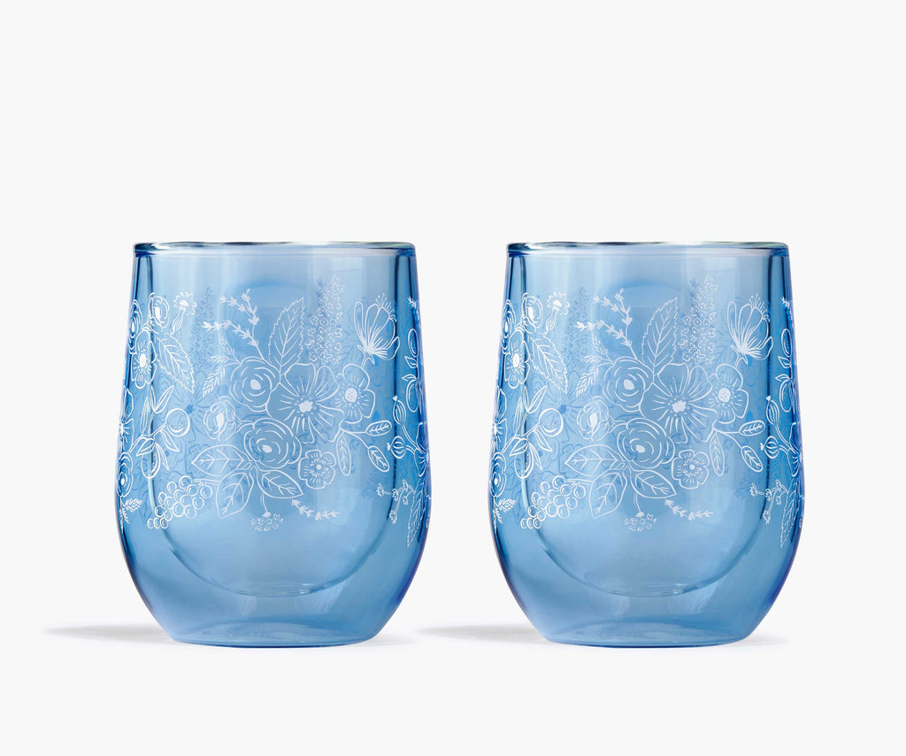 【にゃんこ】Mellow glass セット ガラスのおうち 水色 rp7401ibwc-clearbluecolette-