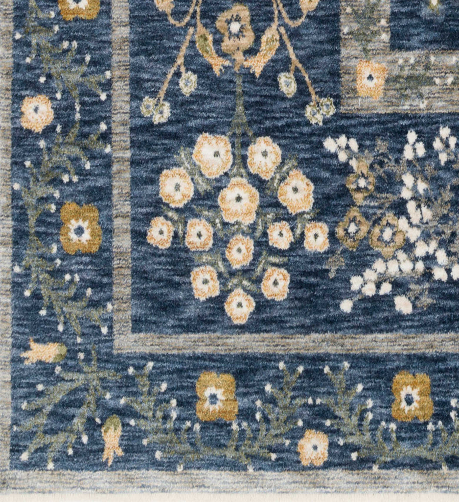 Kismet Arabesque Navy Power Loomed Rug | Rifle Paper Co.