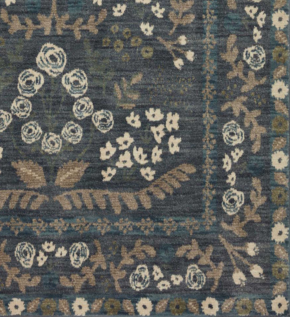 Fiore Florence Navy & Grey Loomed Rug | Rifle Paper Co.