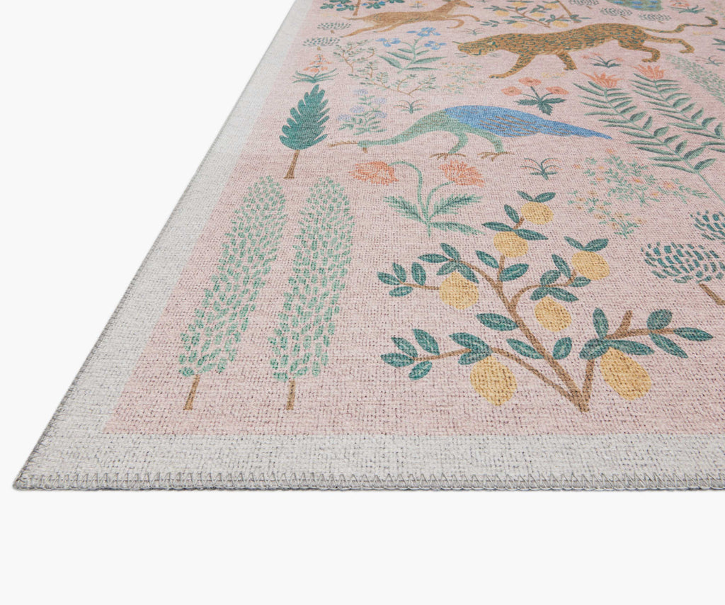 Menagerie Les Fauves Printed Rug - Blush – Rifle Paper Co