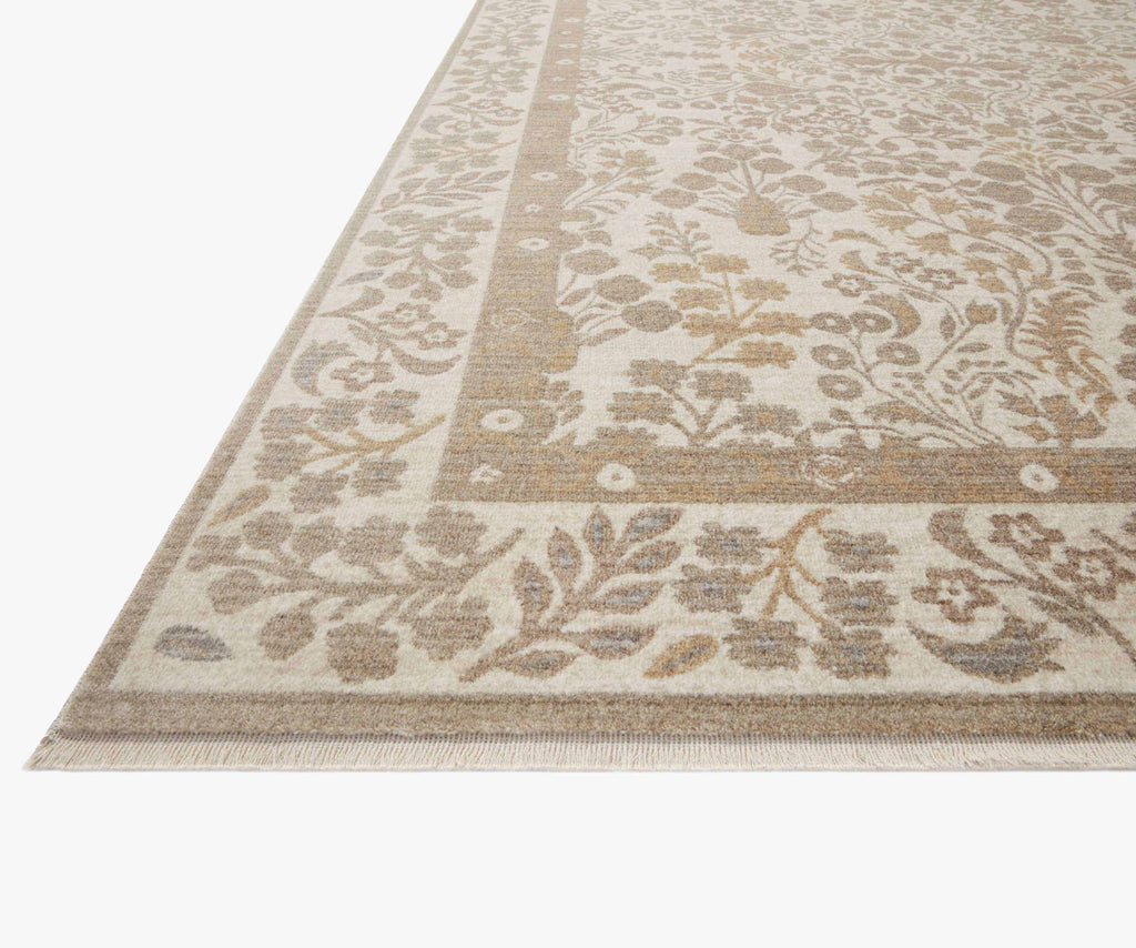 Holland Lotte Khaki Floral Power-Loom Rug | Rifle Paper Co.