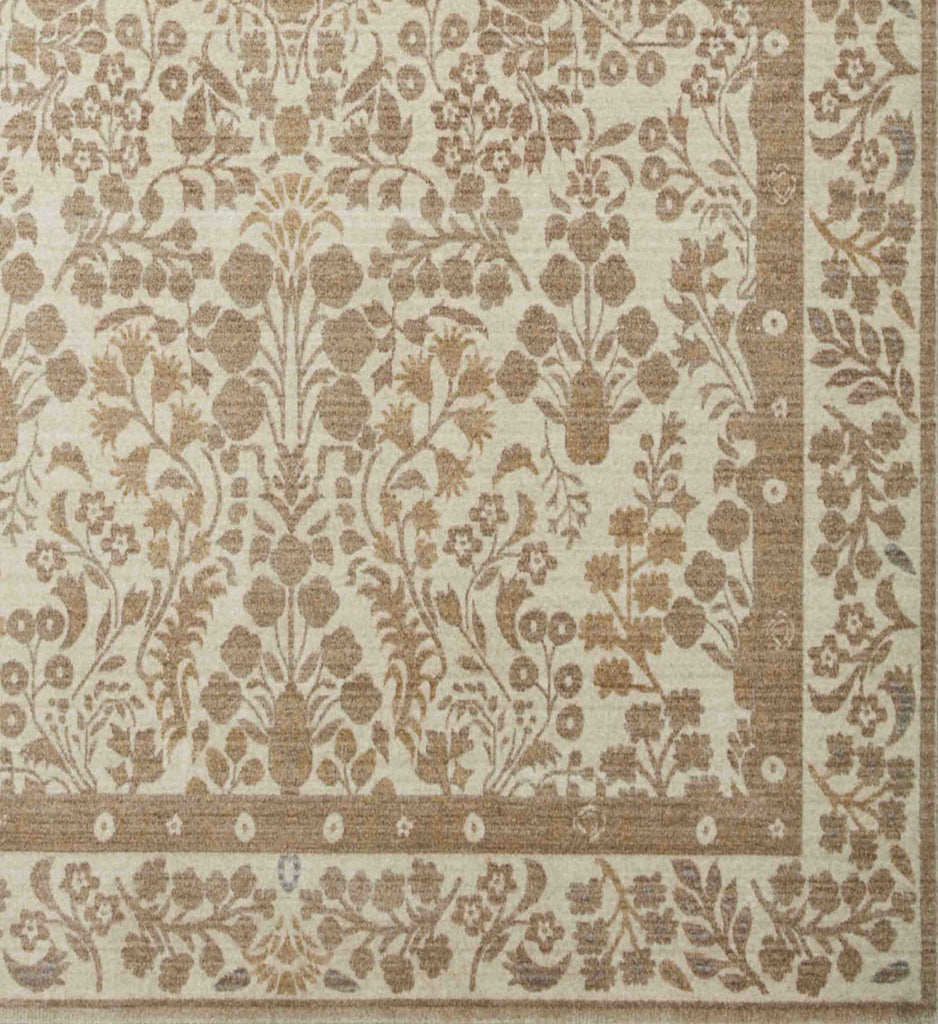 Holland Lotte Khaki Floral Power-Loom Rug | Rifle Paper Co.