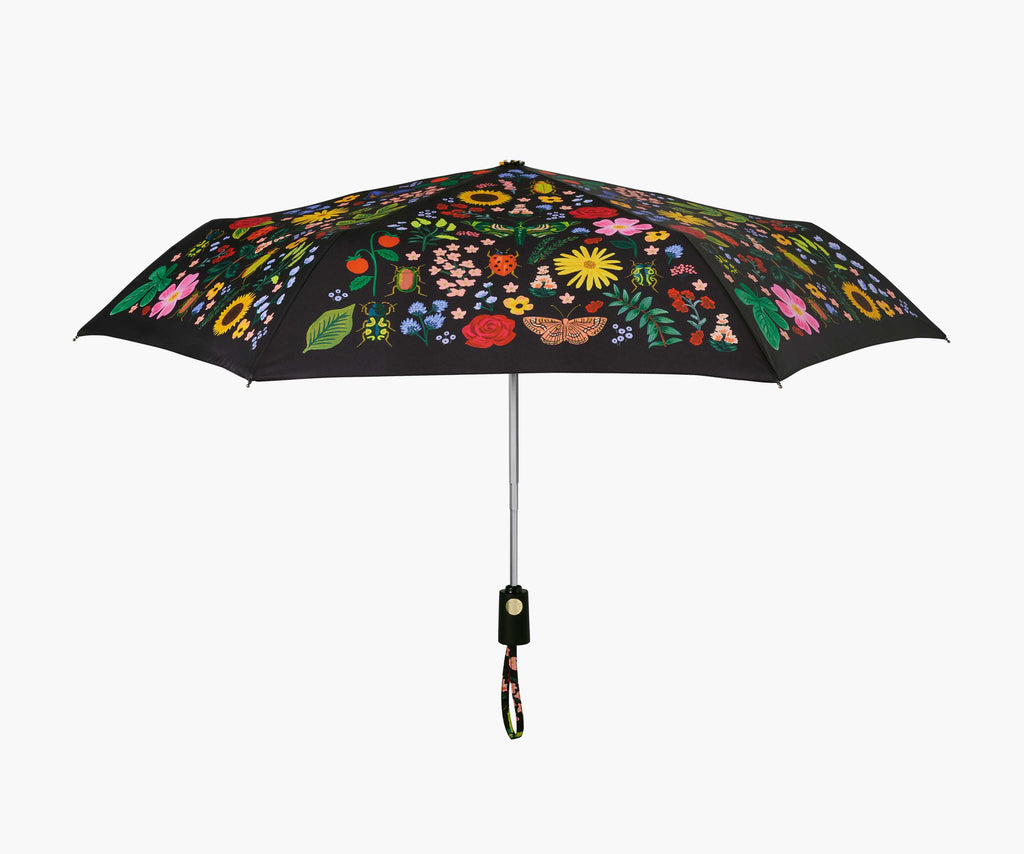 Curio Print Umbrella with Wooden Handle | Rifle Paper Co.