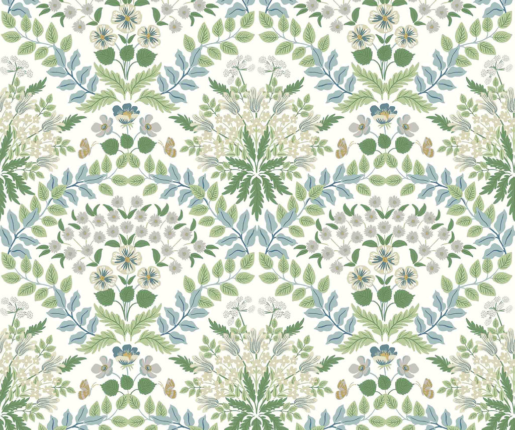 Bramble Wallpaper - Blue & Green – Rifle Paper Co Bramble Wallpaper - Blue & Green – Rifle Paper Co