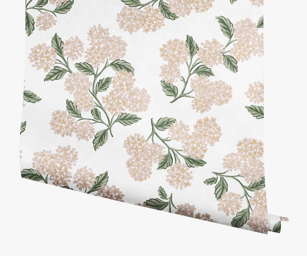 夏セール開催中 MAX80%OFF！ Blush & White - Wallpaper Hydrangea – Co Paper Rifle ノート・メモ帳