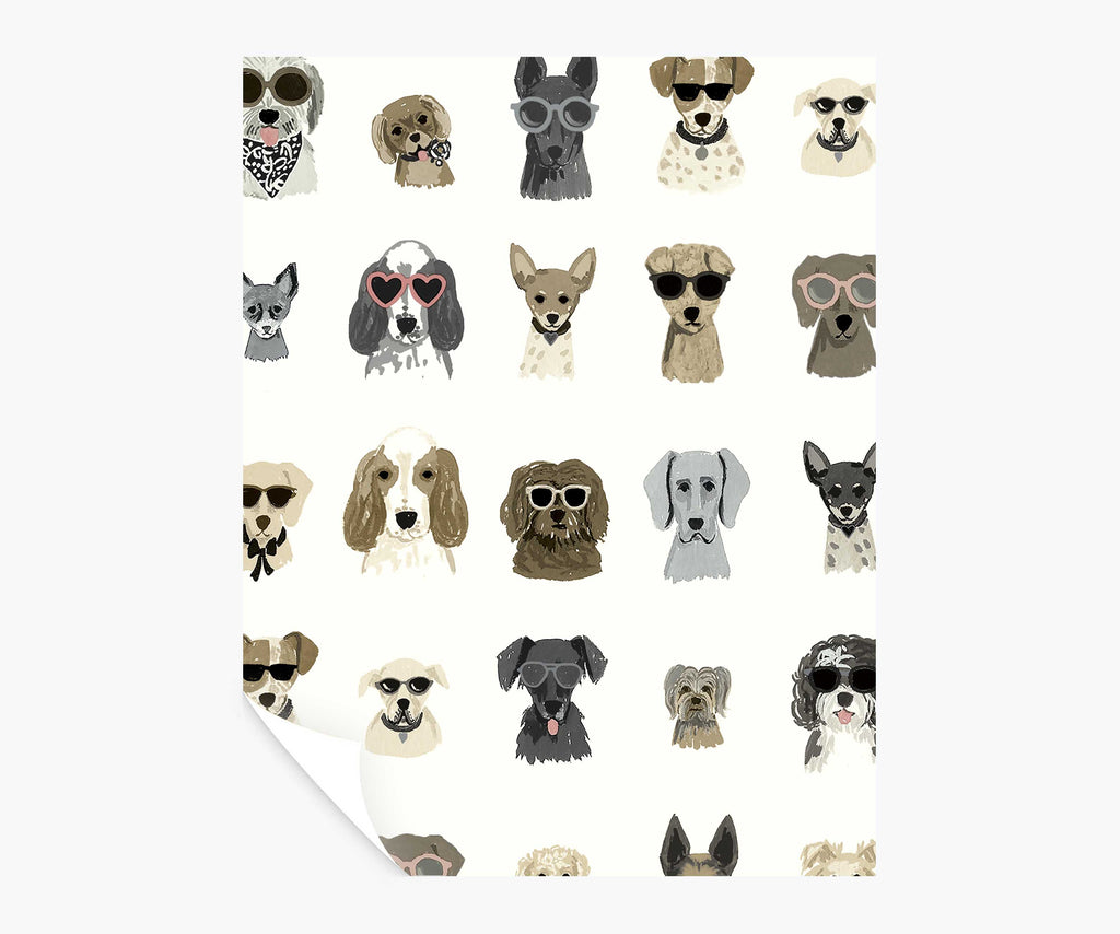 Dog Days Grey Peel & Stick Sample | Rifle Paper Co.