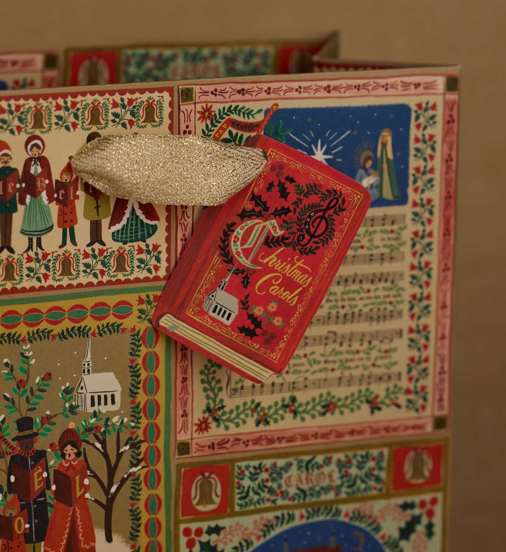 Christmas Carols Medium Gift Bag