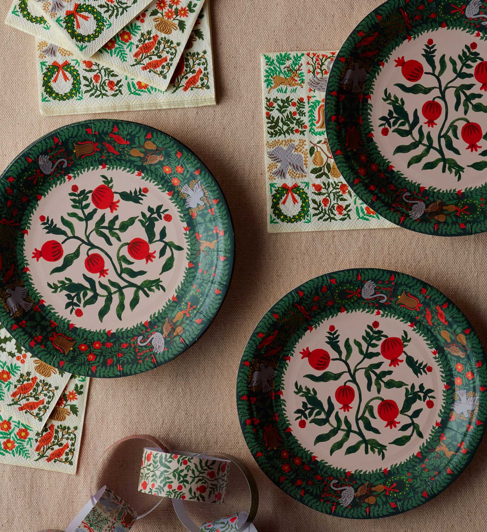 Paper Cocktail Napkins - Christmastide