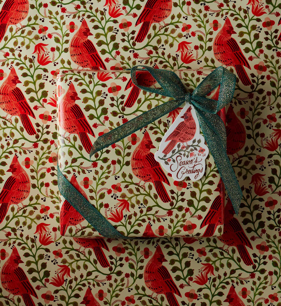 Cardinals Holiday Wrapping Roll | Rifle Paper Co.