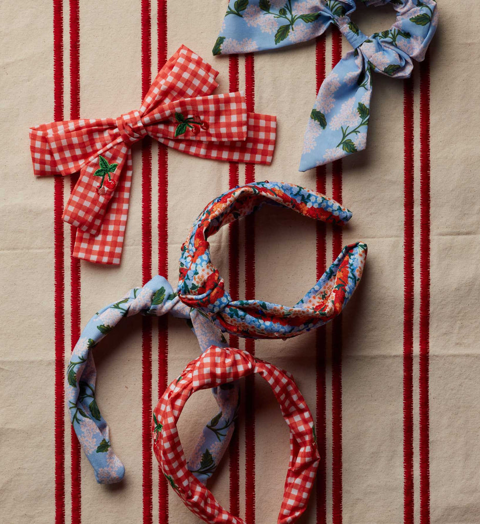Hydrangea Printed Fabric Hair Scrunchie | Rifle Paper Co.