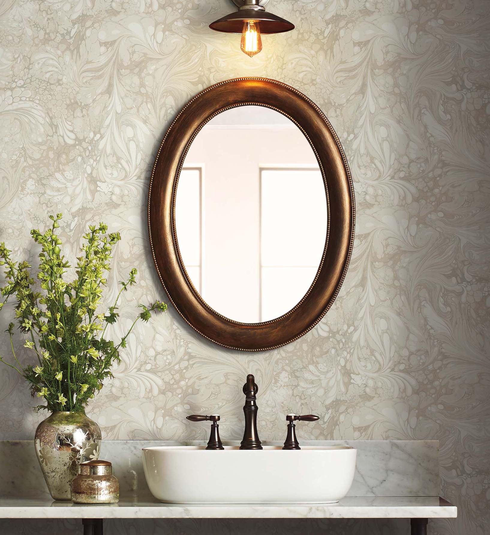 Florence Wallpaper - Linen