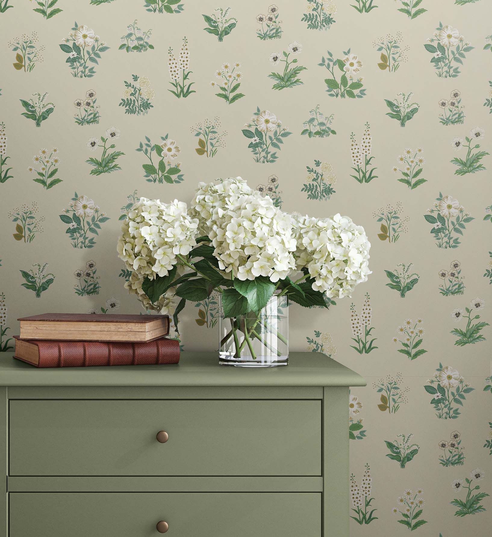 Botanical Wallpaper - Cream