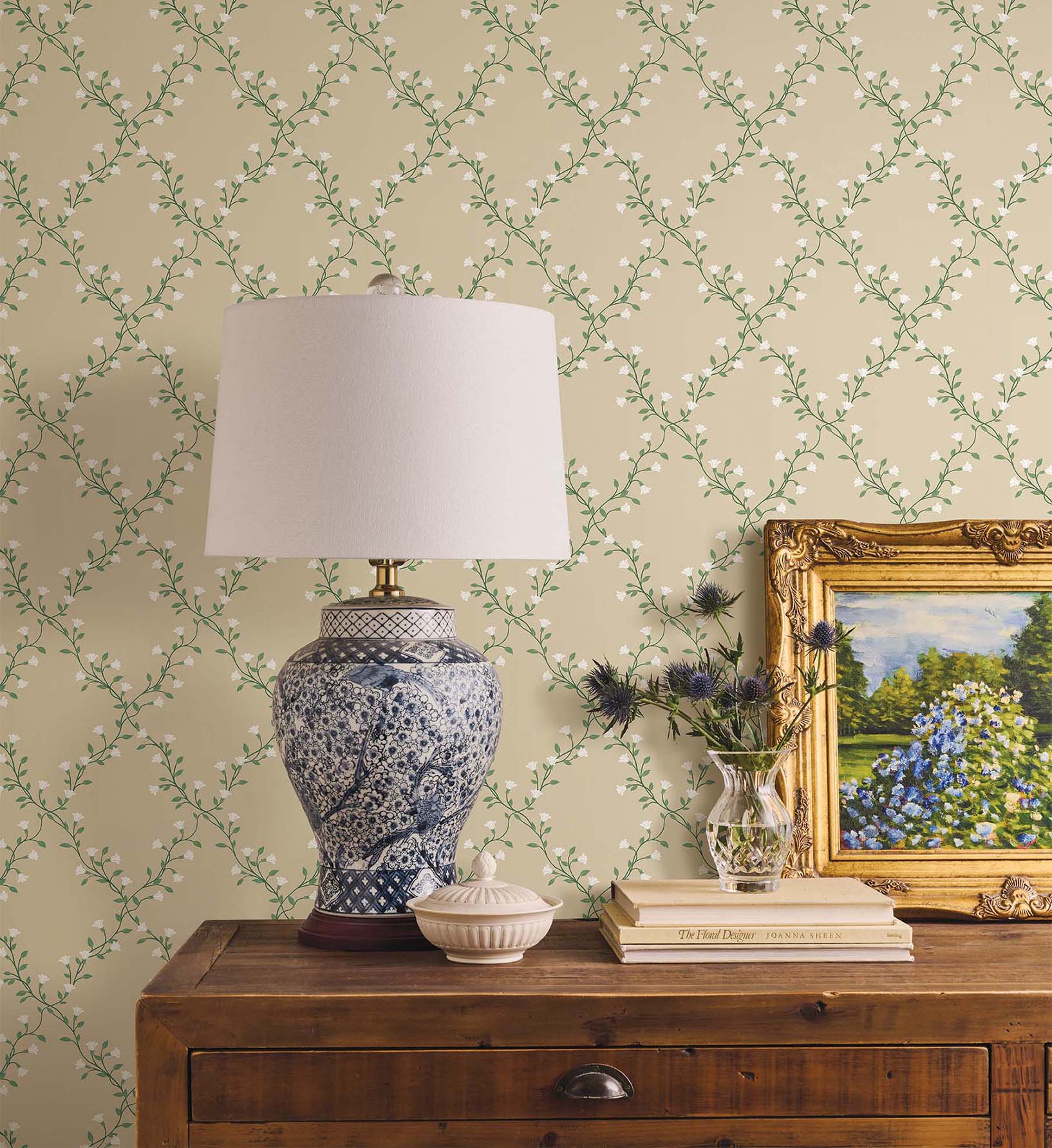 Bellflower Wallpaper - Linen