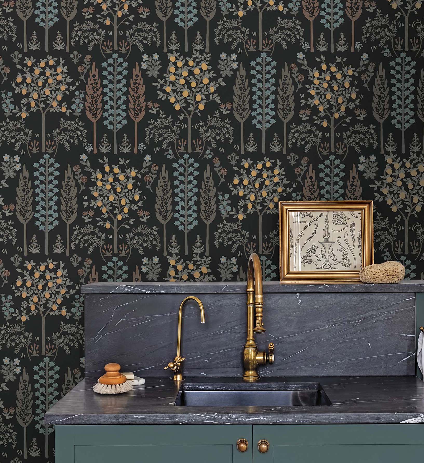 Fenna Wallpaper - Black