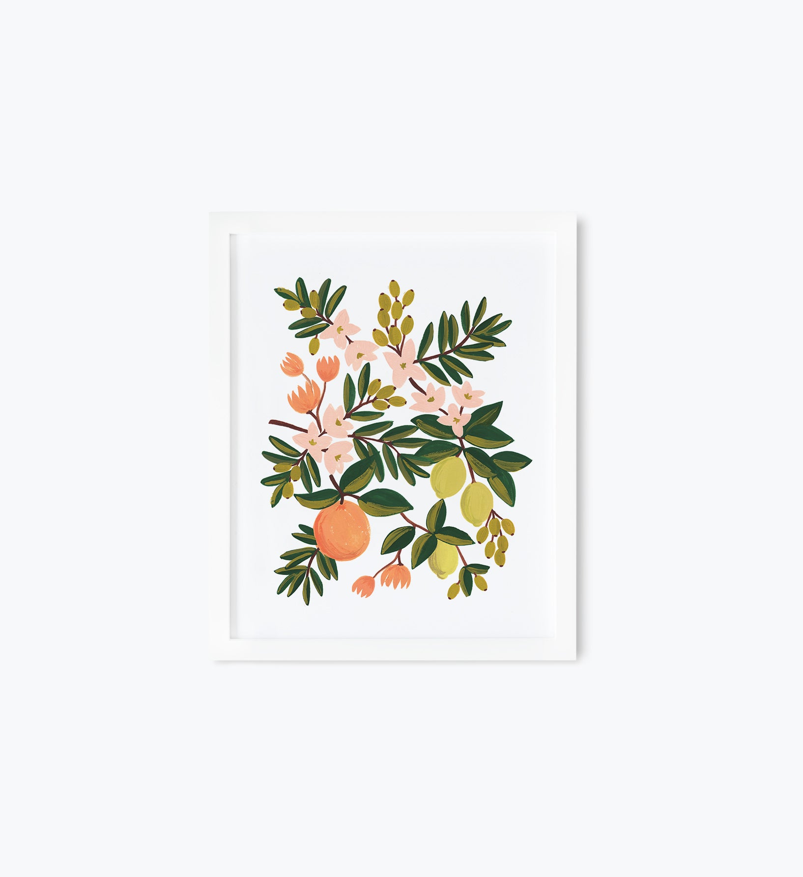 Citrus Floral Art Print