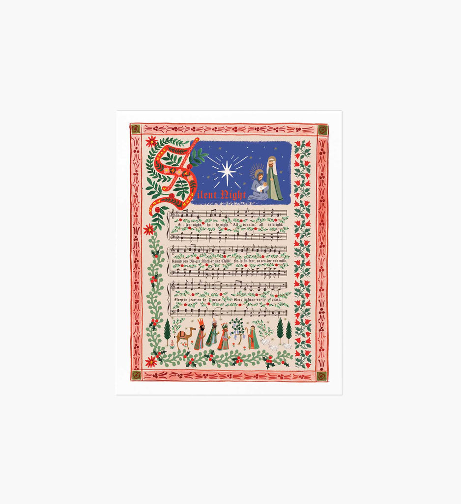 Silent Night Illustrated Art Print | Rifle Paper Co.