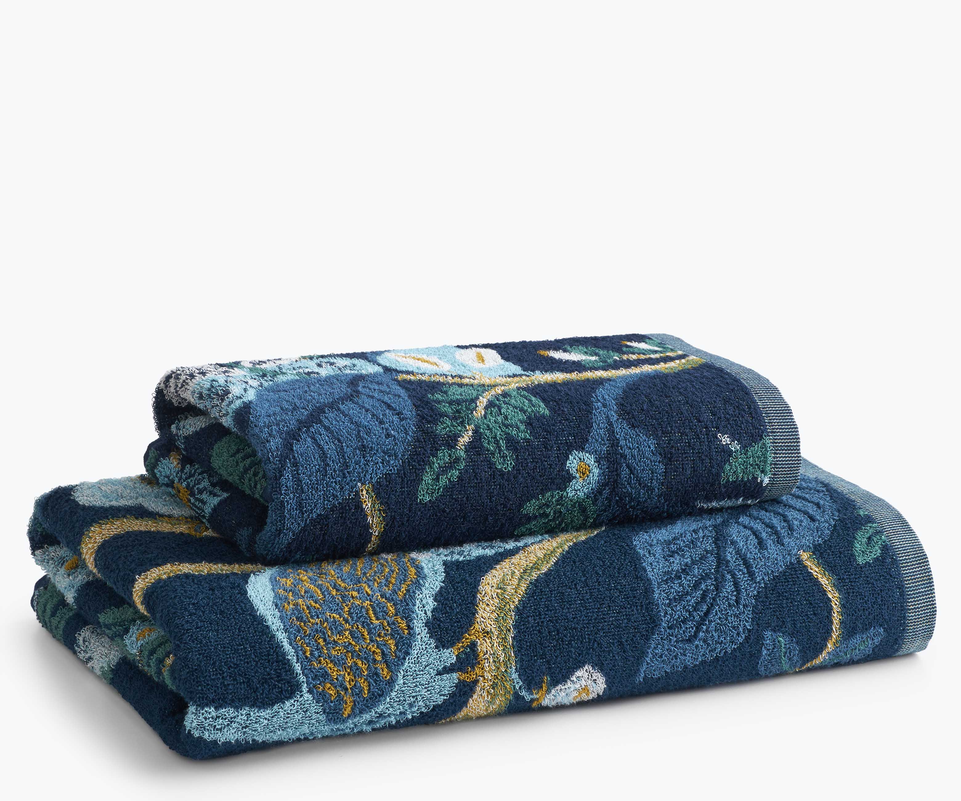 Jacquard Bath Towel - Peacock