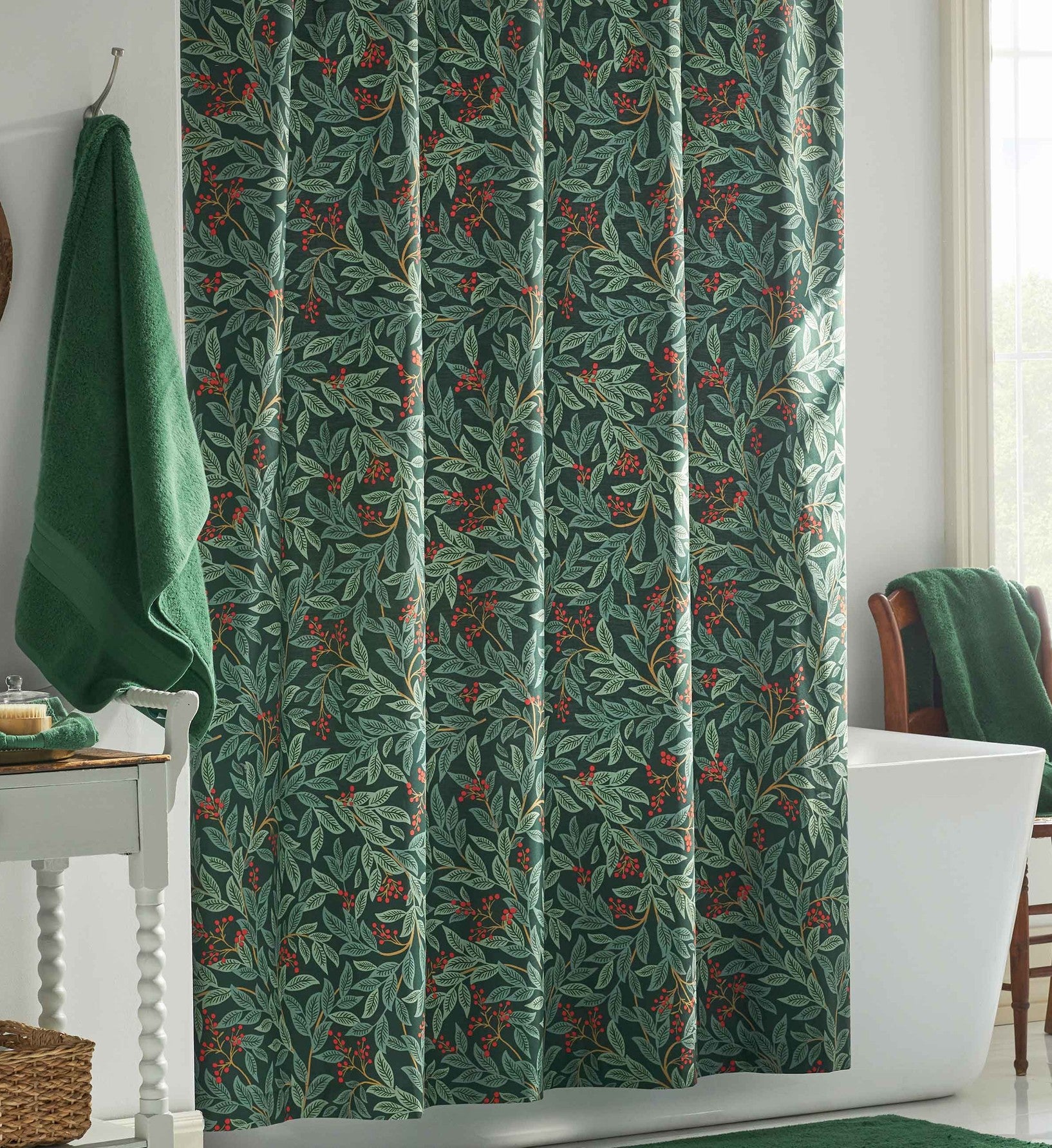 Percale Shower Curtain - Willowberry