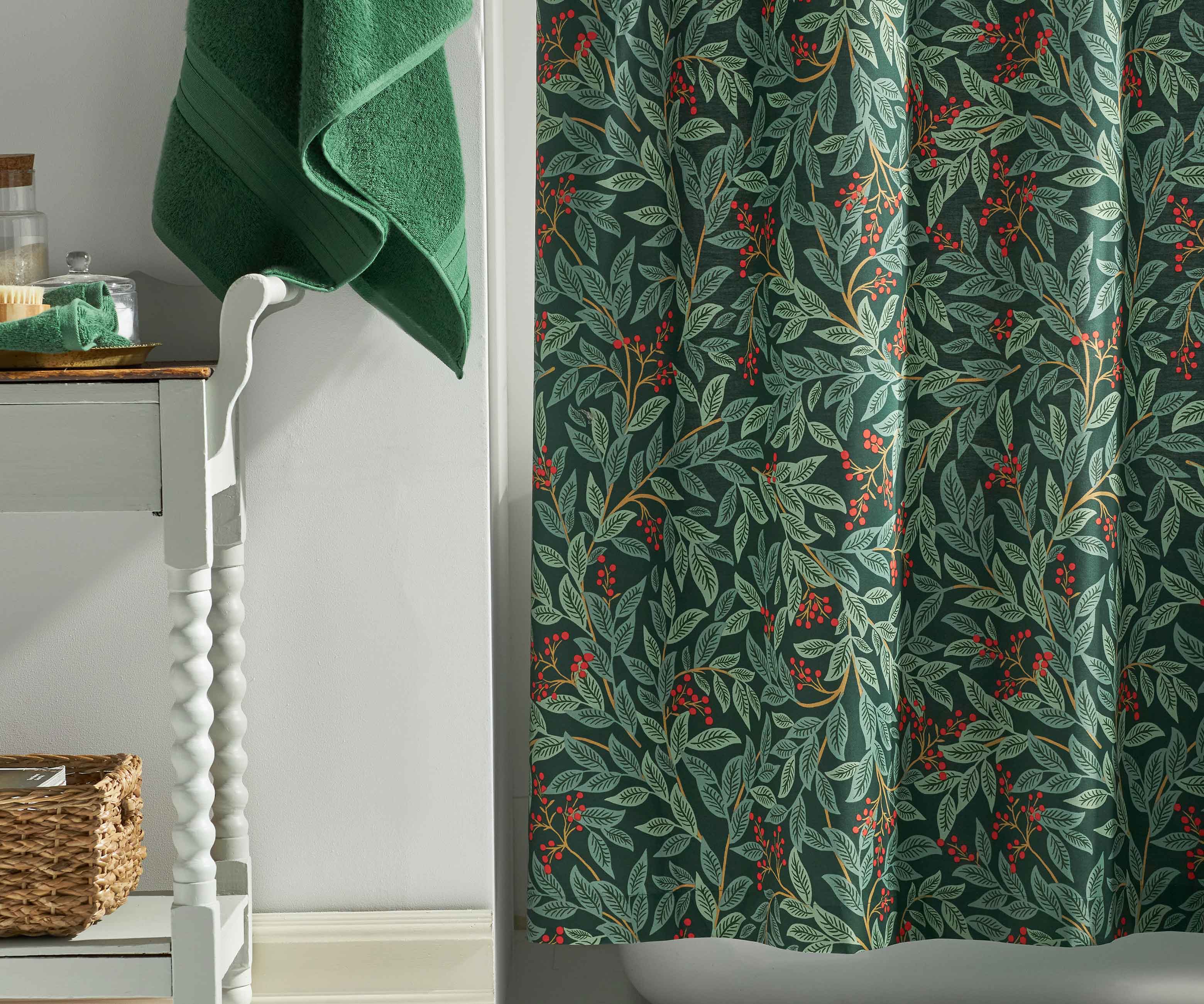 Percale Shower Curtain - Willowberry