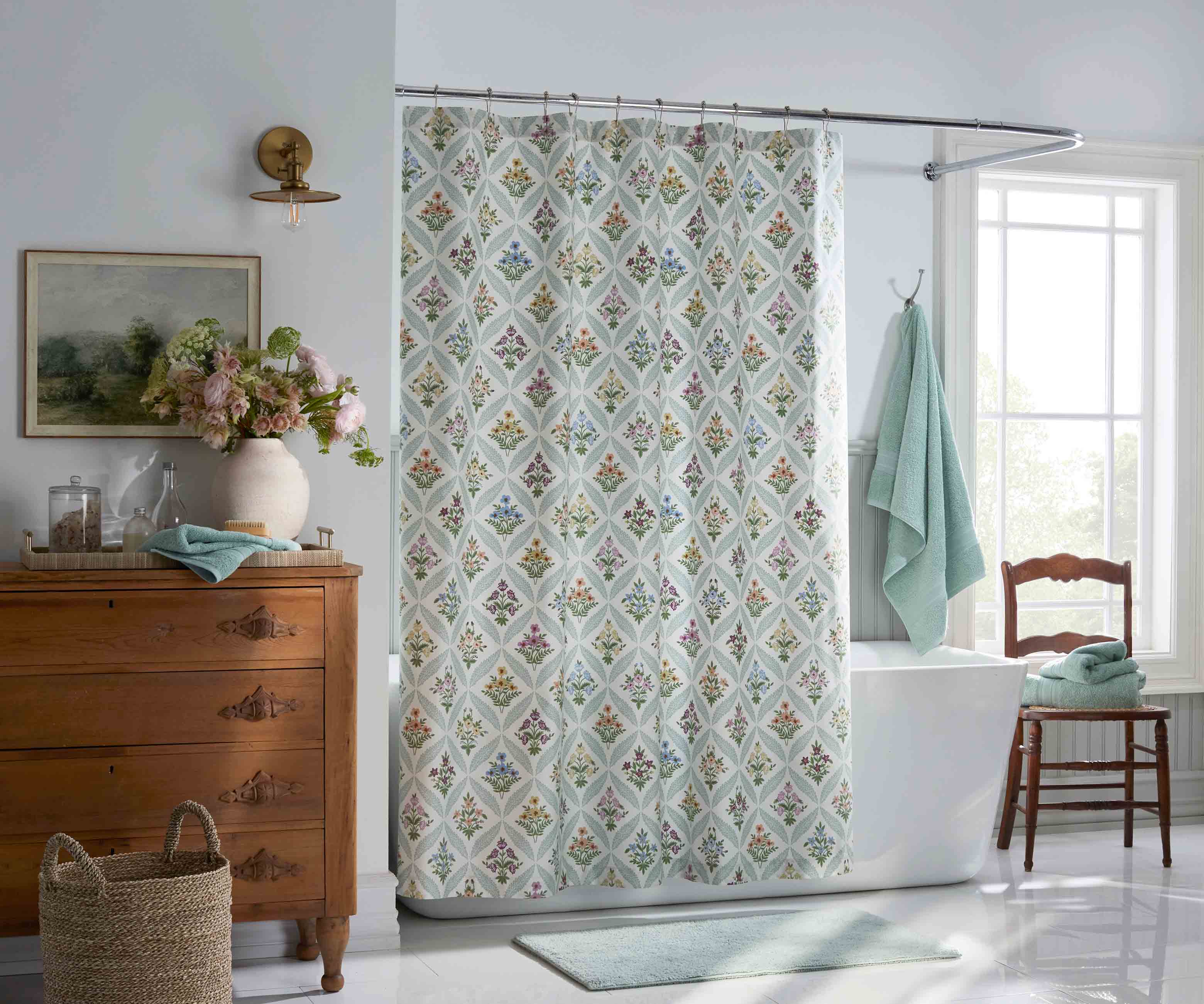 Sateen Shower Curtain - Estee Garden
