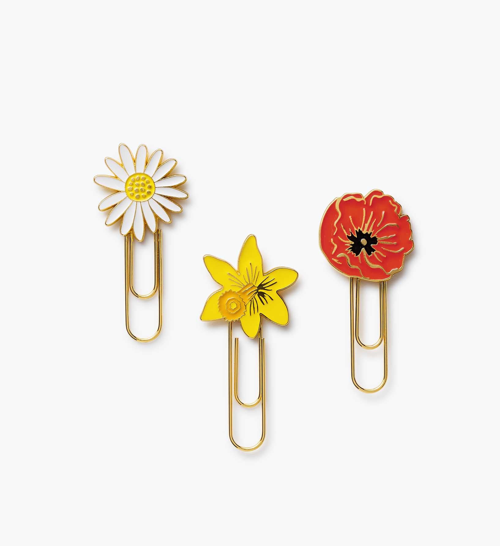 Enamel Paper Clip Set - Garden Study