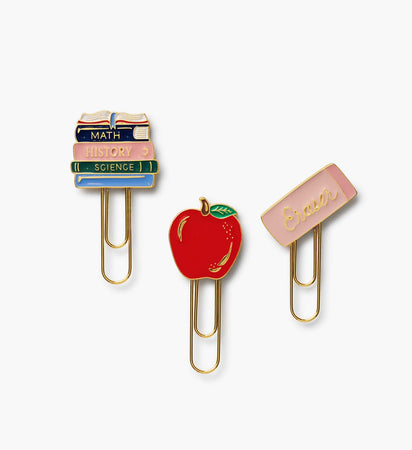 Enamel Paper Clip Set - Schoolhouse | Rifle Paper Co.