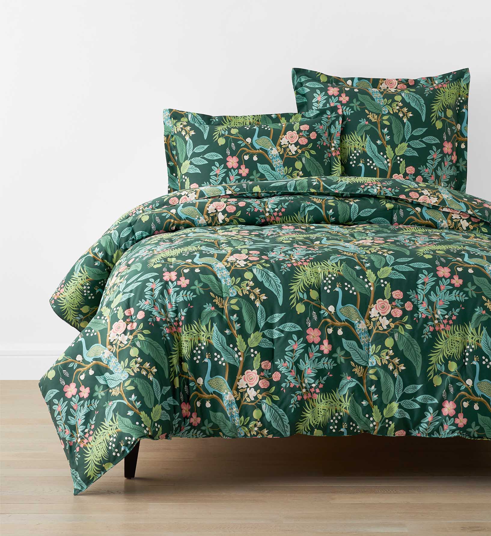 Sateen Comforter - Peacock Emerald