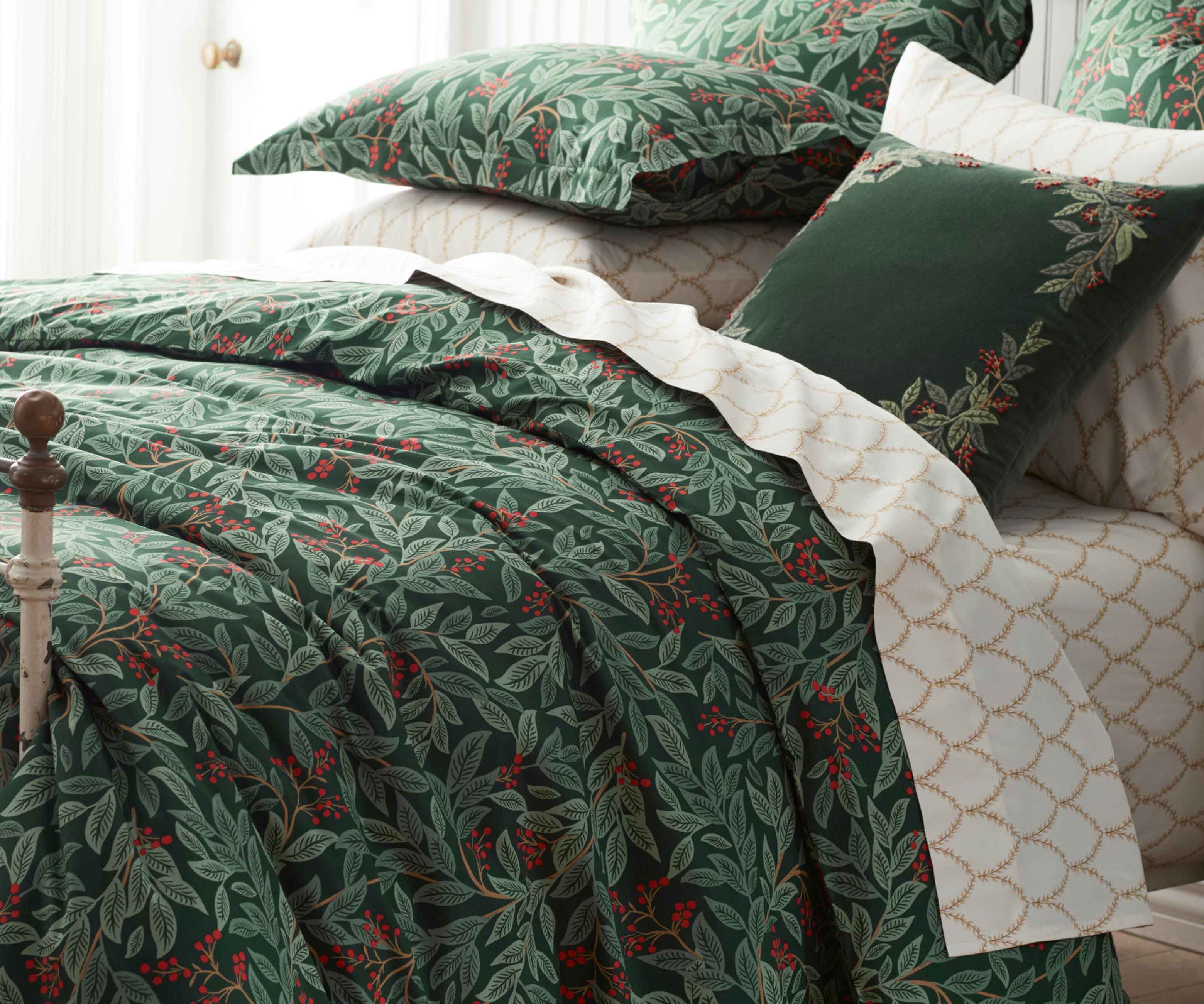 Rifle Paper Co. Percale Duvet Cover - Thumbnail 4