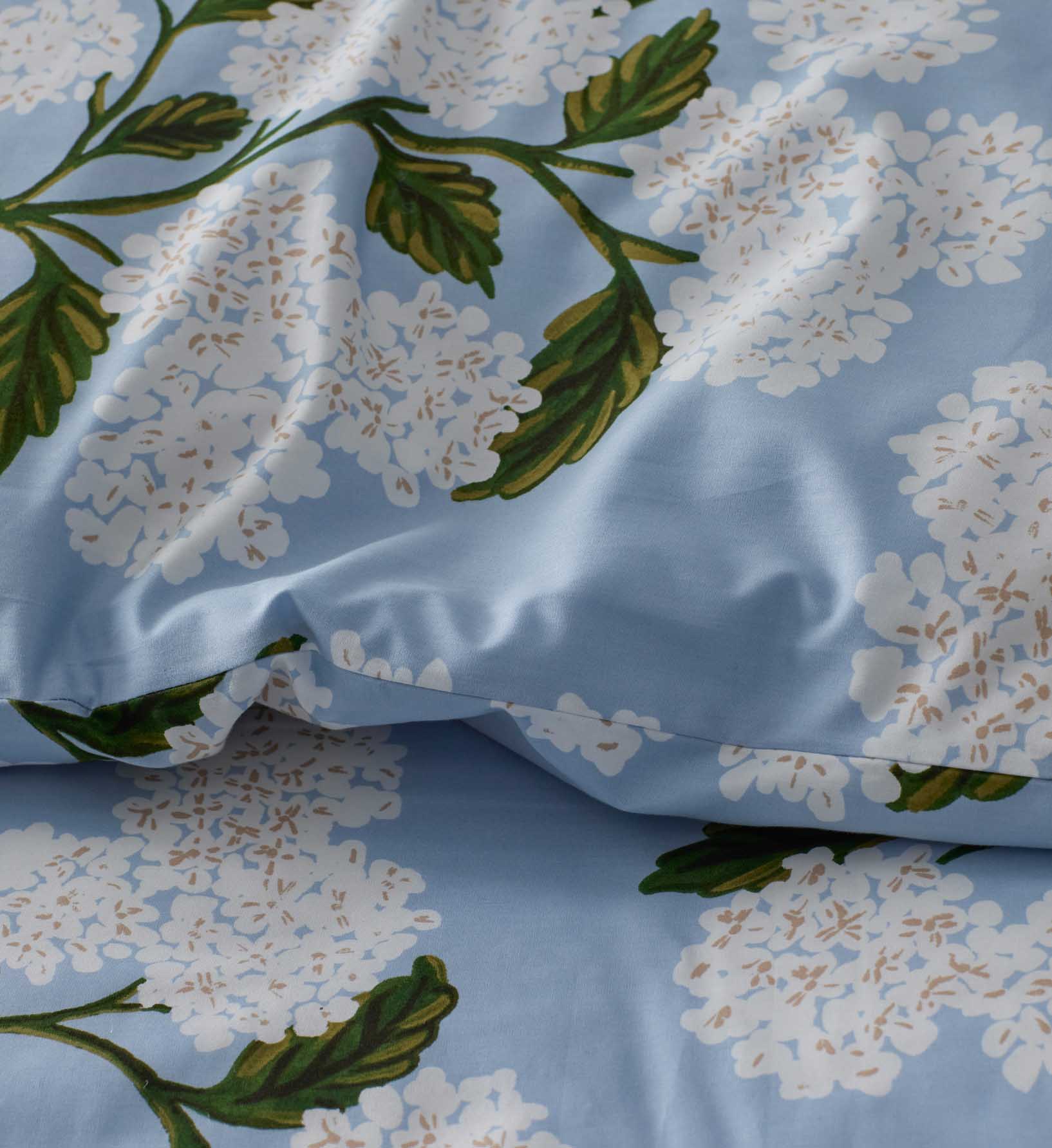 Percale Duvet Cover - Hydrangea