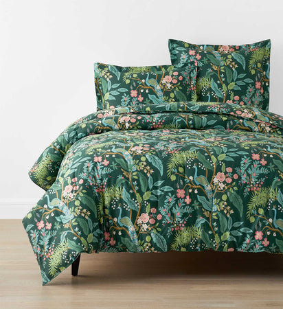 Sateen Duvet Cover - Peacock Emerald - King/Cal. King