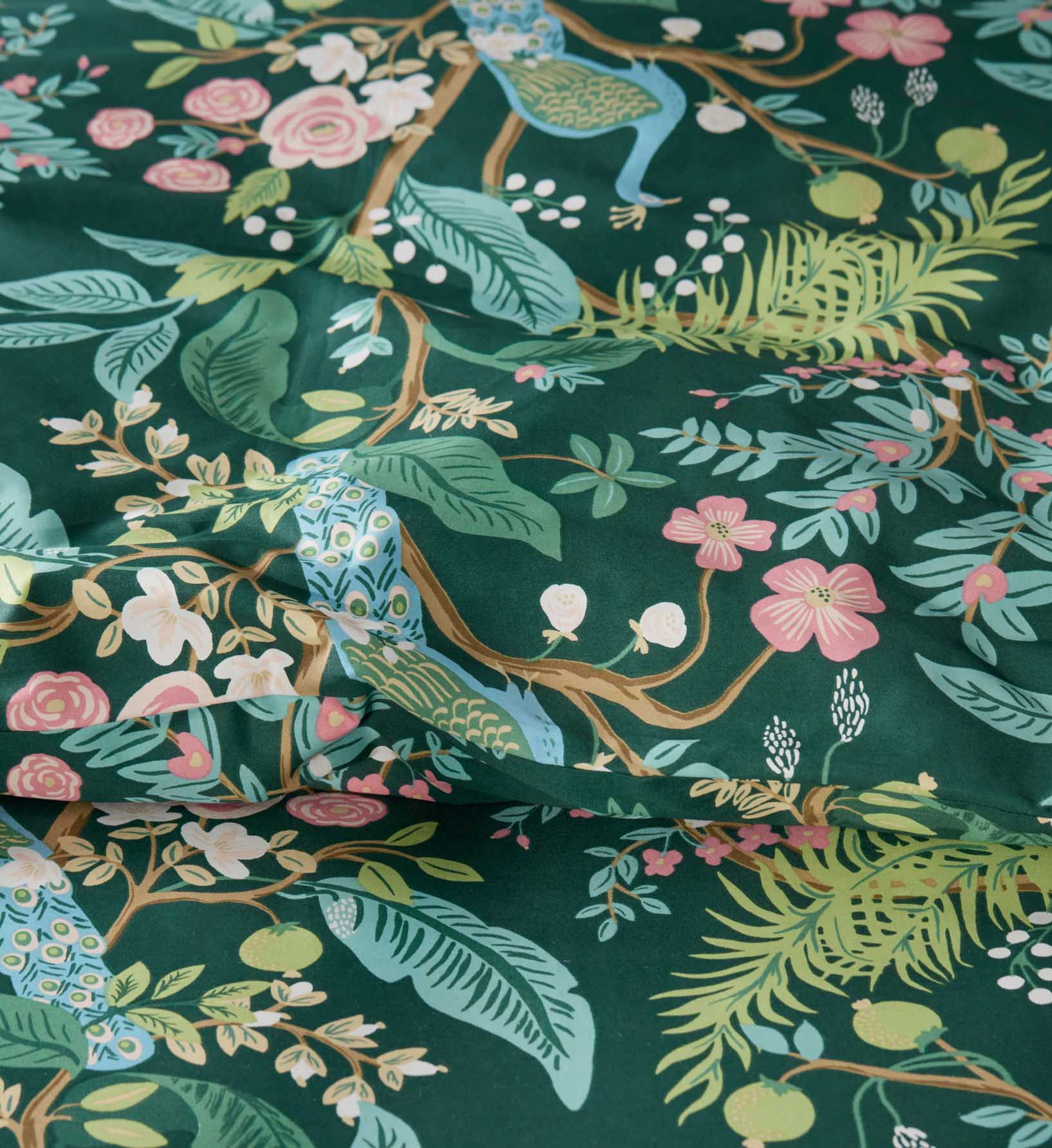Sateen Duvet Cover - Peacock Emerald