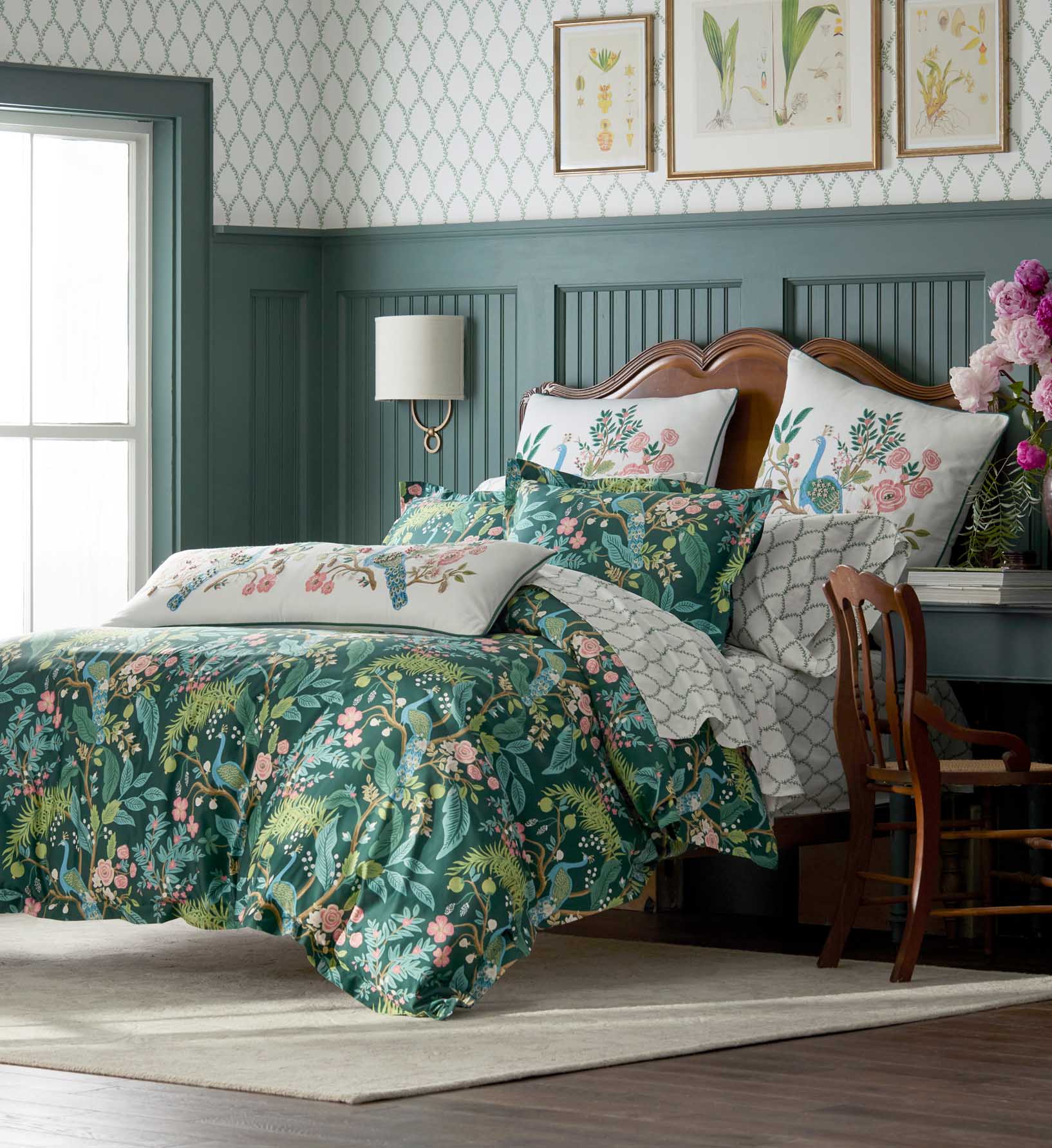 Sateen Duvet Cover - Peacock Emerald