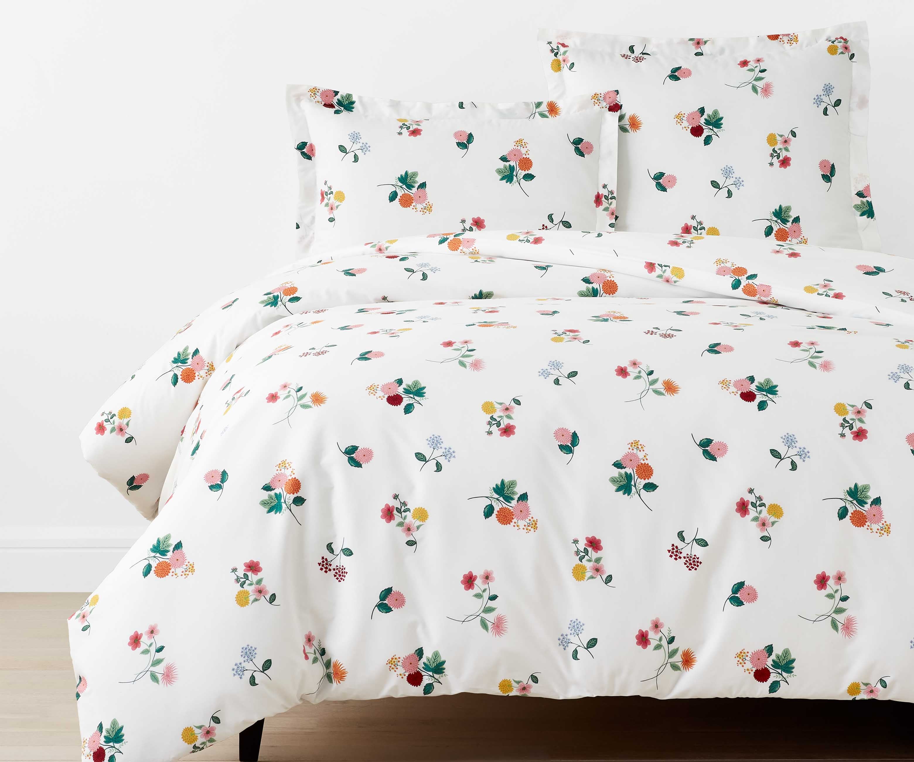 Percale Duvet Cover - Ditsy Dahlia