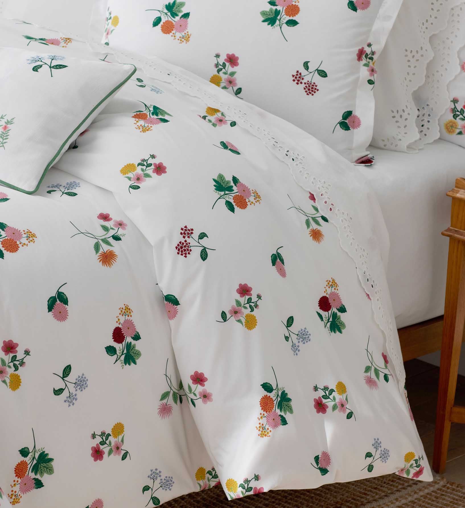 Percale Duvet Cover - Ditsy Dahlia