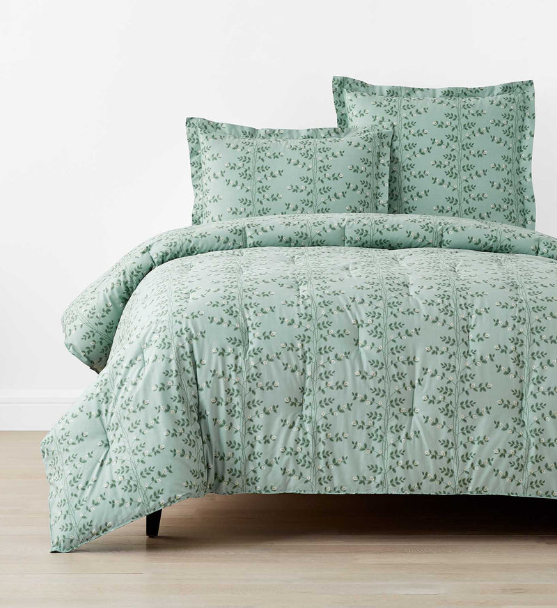 Climbing Vines Sage - Percale Duvet Cover