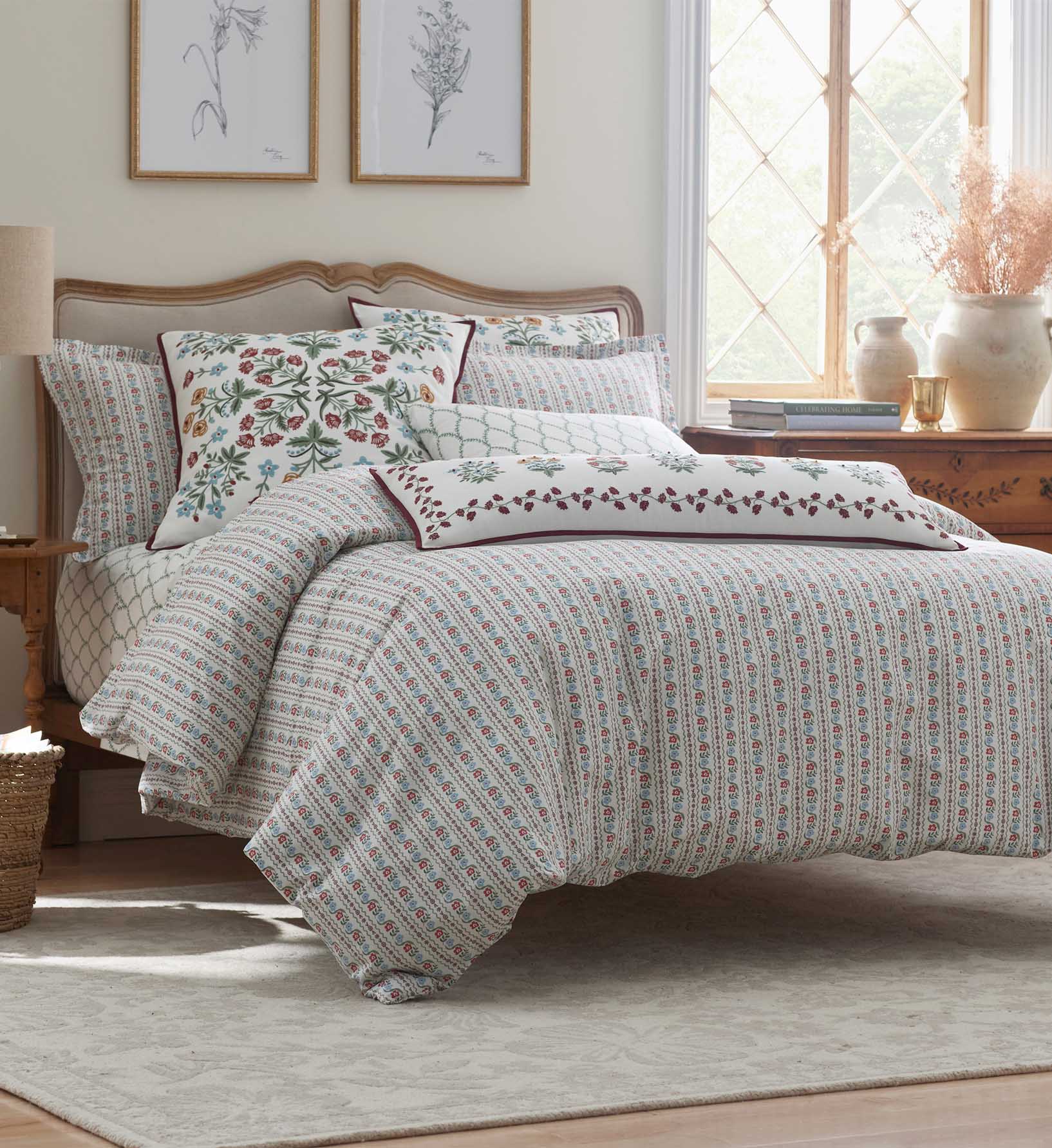 Percale Duvet Cover - Delphine