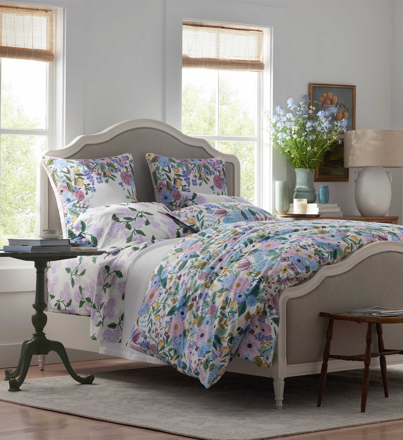 Percale Duvet Cover - Garden Party Lilac