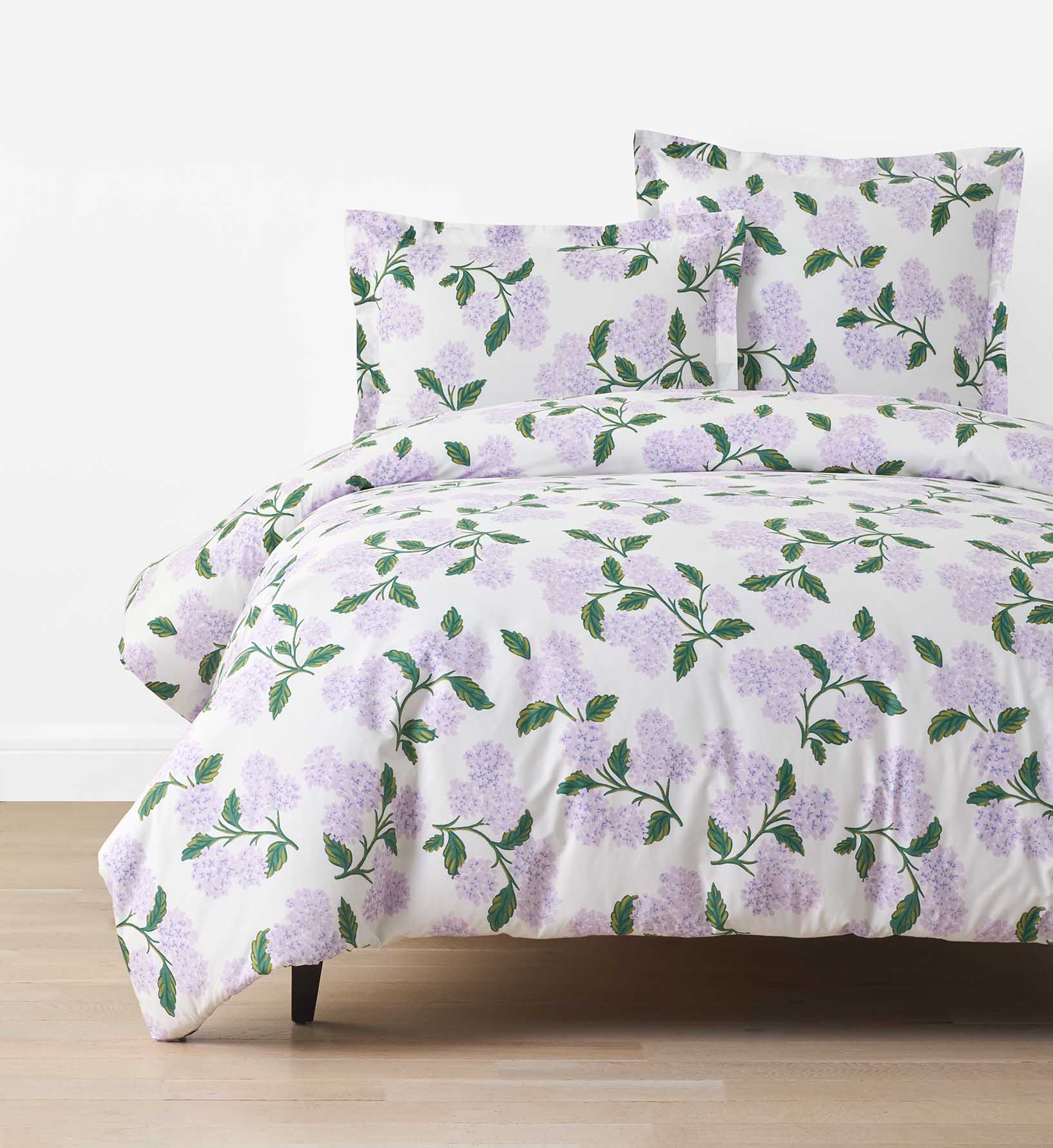 Percale Duvet Cover - Hydrangea Lilac
