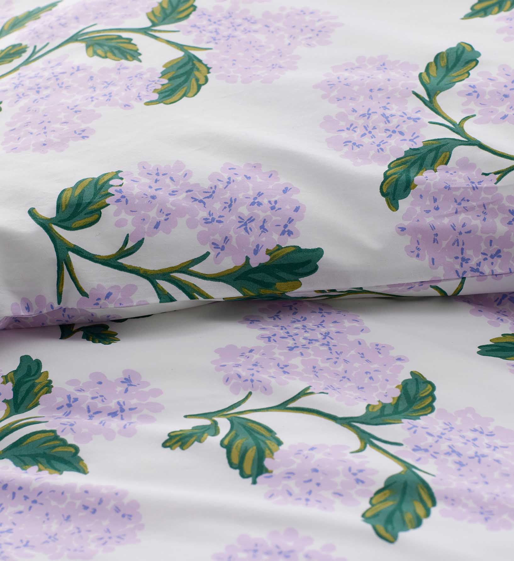 Percale Duvet Cover - Hydrangea Lilac
