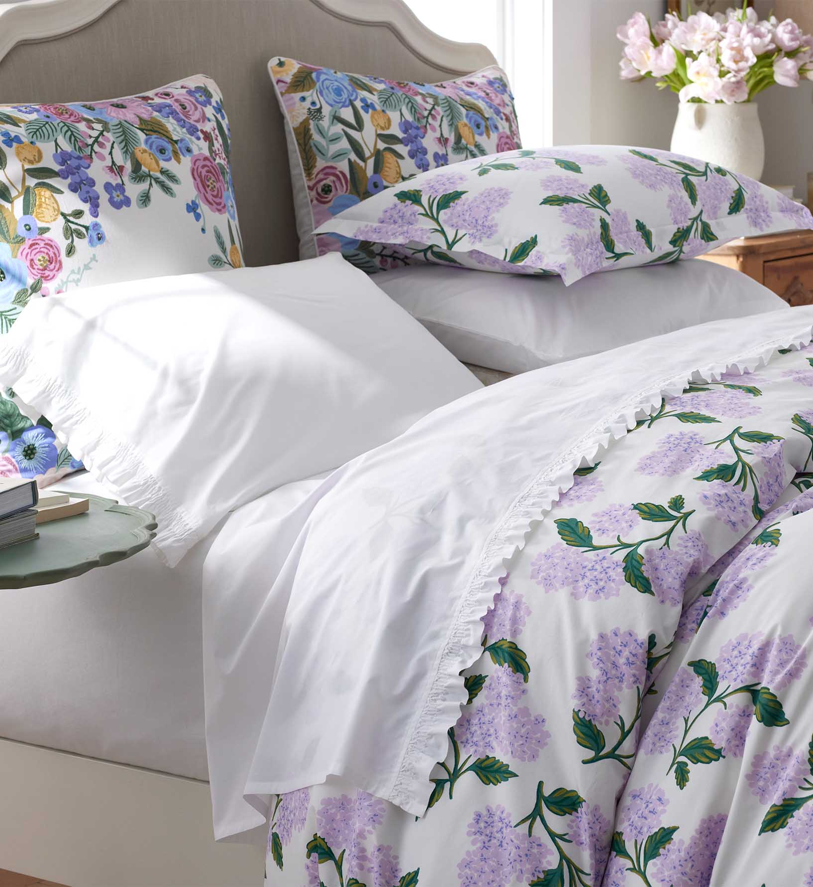 Percale Duvet Cover - Hydrangea Lilac