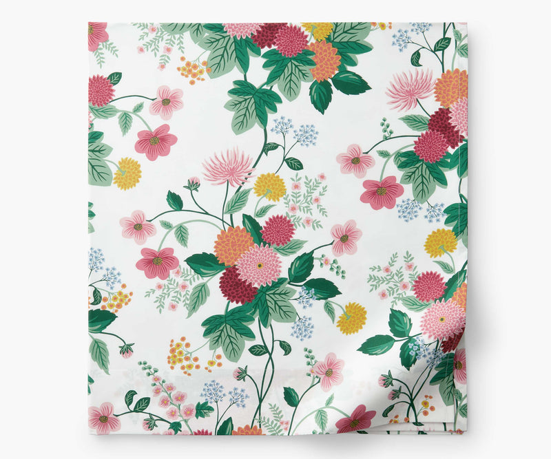 Dahlia - Percale Flat Sheet