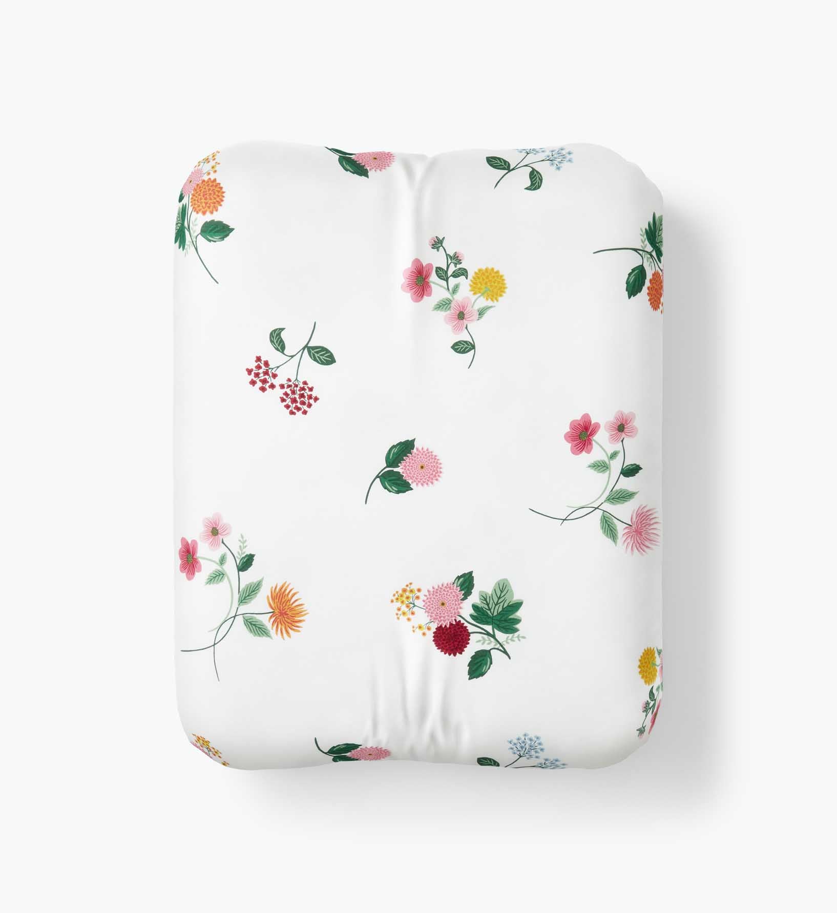 Percale Fitted Sheet - Ditsy Dahlia