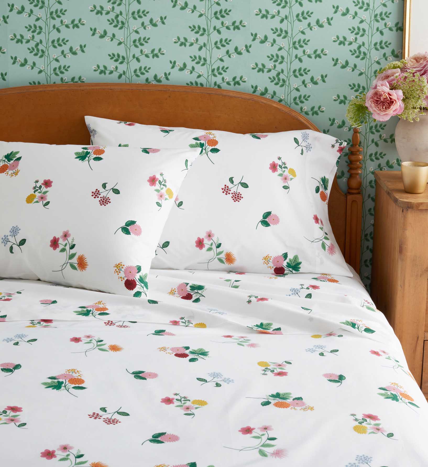 Percale Sheet Set - Ditsy Dahlia