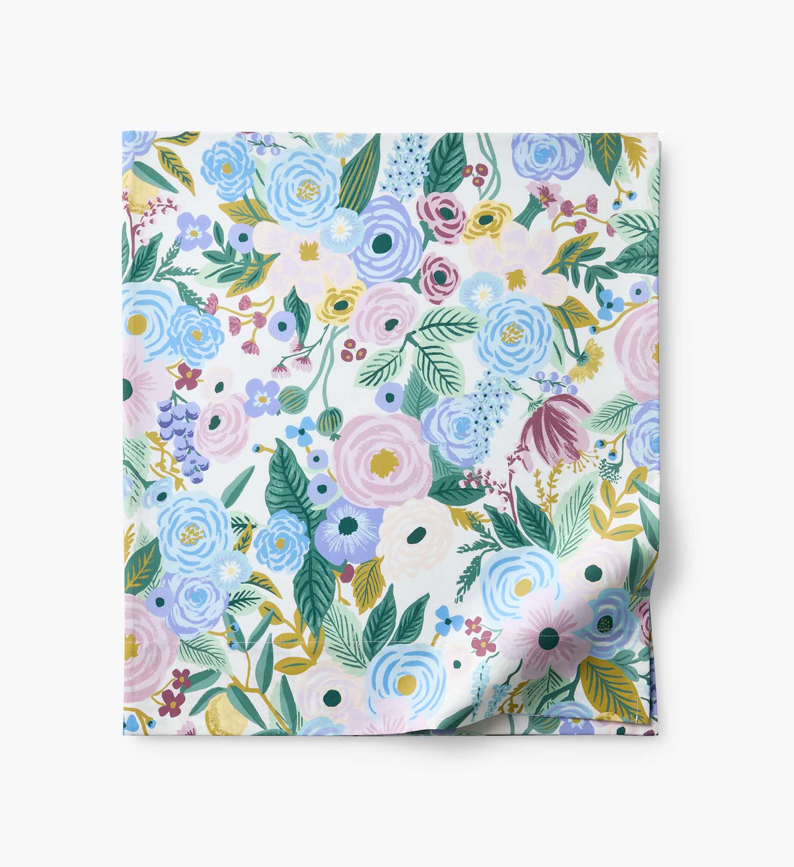 Percale Flat Sheet - Garden Party Lilac