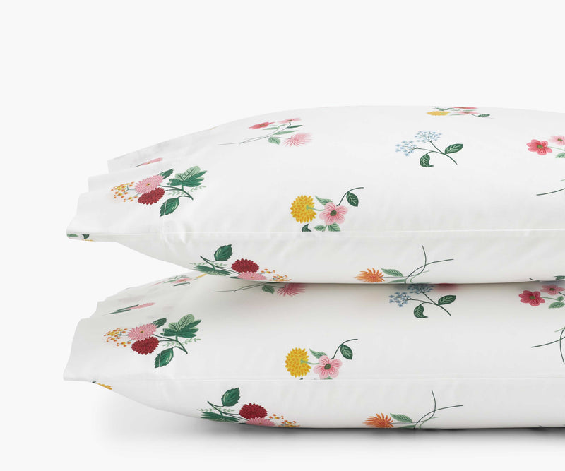 Ditsy Dahlia - Percale Pillowcases