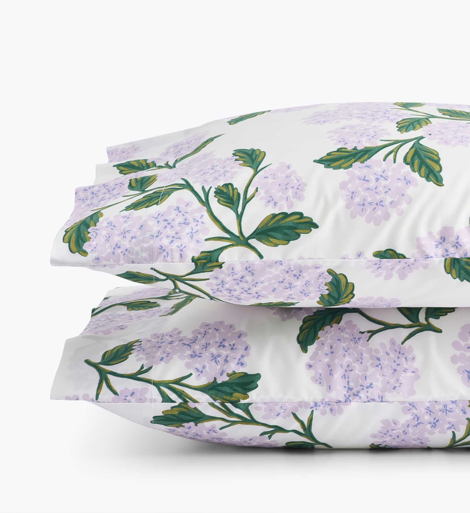 Percale Pillowcases - Hyderangea Lilac
