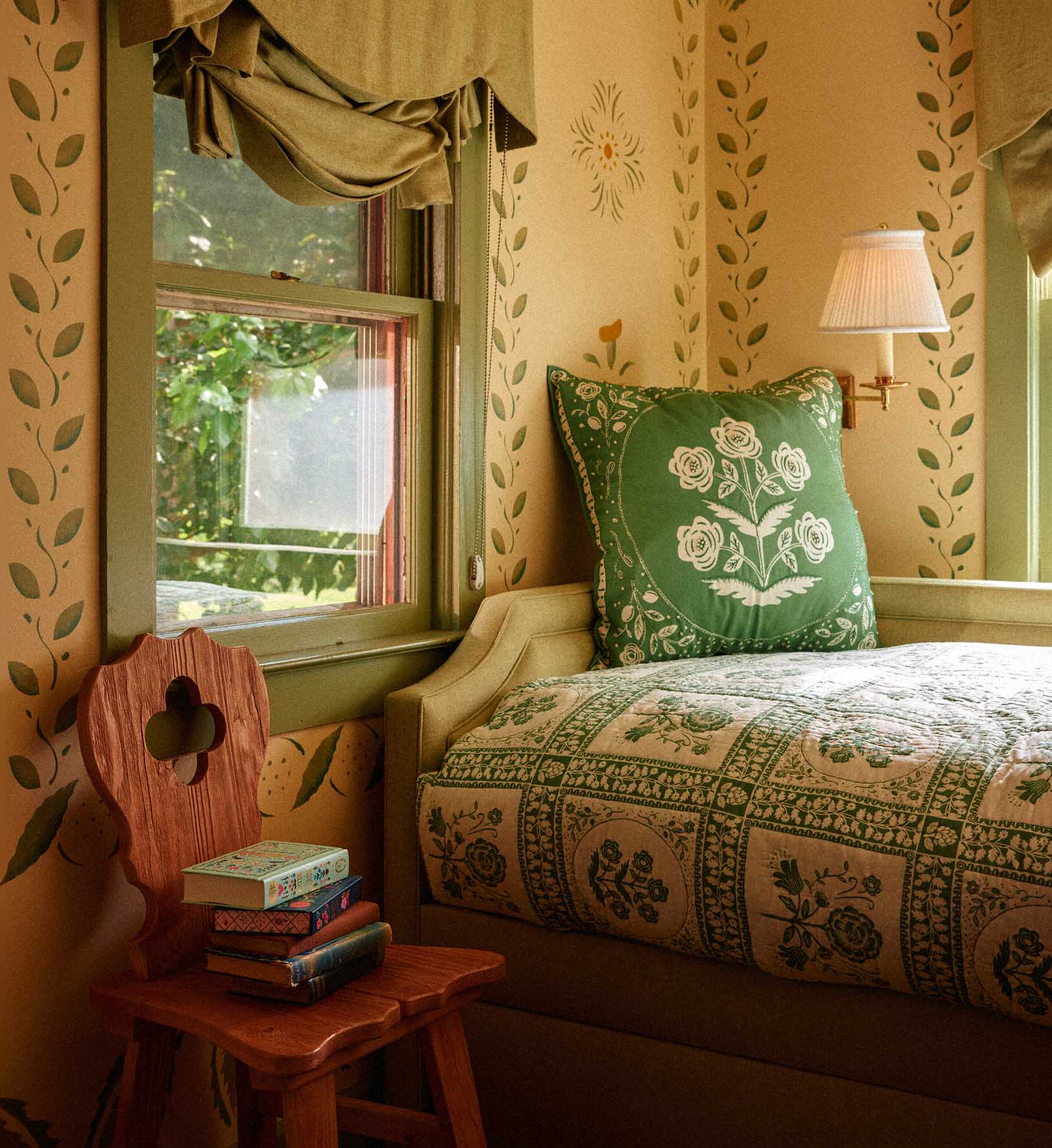 Embroidered Pillow Cover - Artichoke Garden