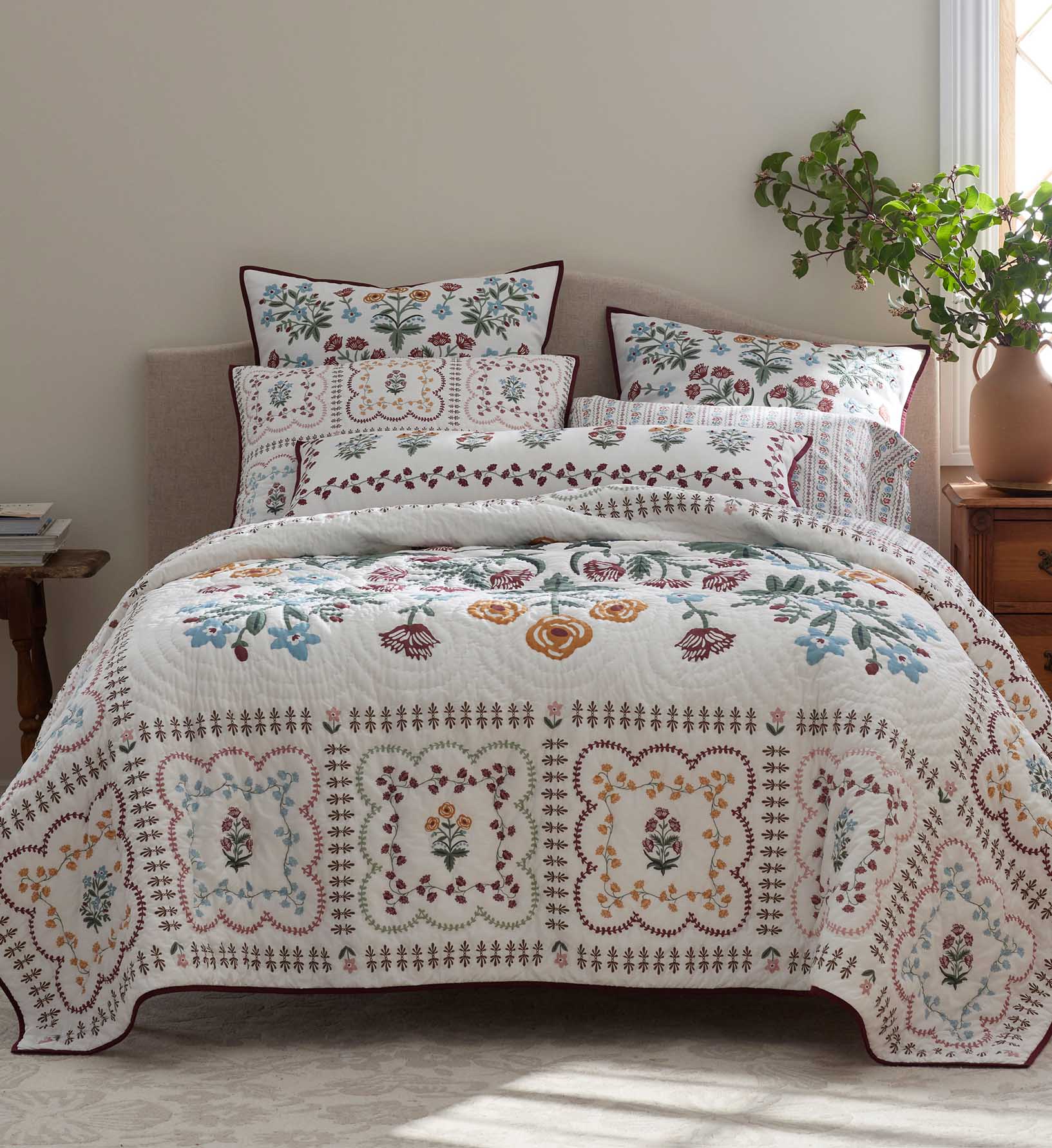 Cotton Quilted Sham - Lottie