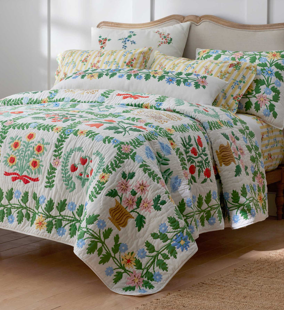 Helena Quilted Cotton Floral Sham | Rifle Paper Co.
